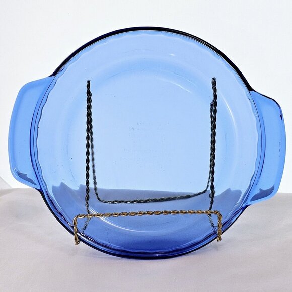Anchor Hocking Other - Anchor Hocking Cobalt Blue Pie Plate 9" cobalt Presence bakeware dish 1qt